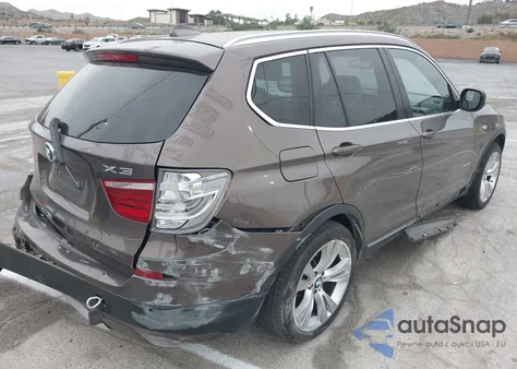 2013 BMW X3 xDrive35I z USA, uszkodzony, nr VIN 5UXWX7C56DL976325